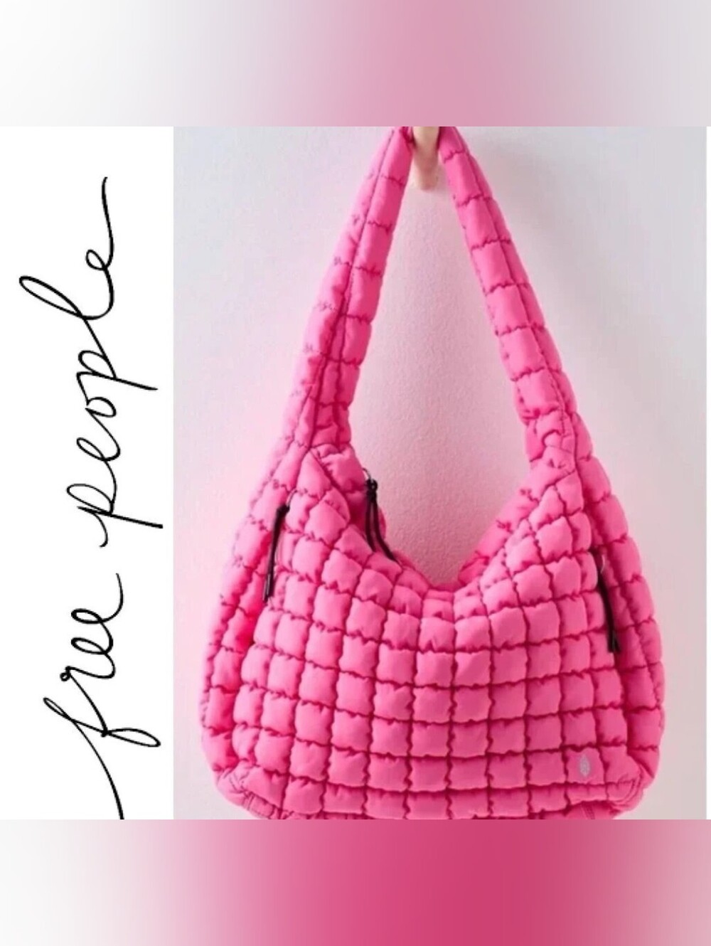 Free People FP Movement Quilted Carryall Bag NWT - Picture 11 of 11